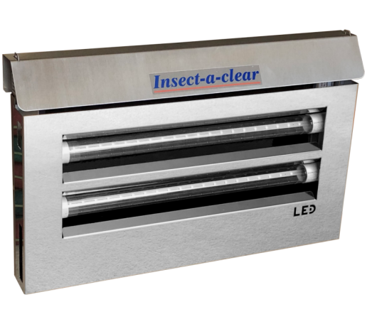 fly-check_led_closed_1_3 Fly - Check LED 2x4 W ; UV-Insektenvernichter; Edelstahl