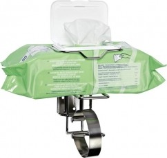 Flow-Pack Wandhalter für Desinfektionstücher