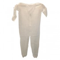 Overall mit Kapuze weiß